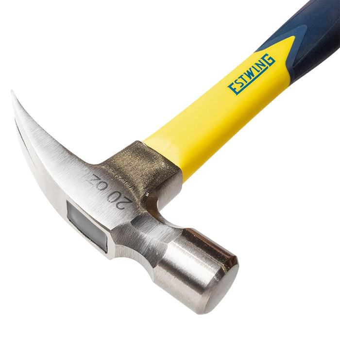 Estwing EMRF20S Sure Strike Straight Claw Hammer with Fibreglass Handle