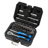 Draper HI-TORQ® Metric Socket and Bit Set, 1/4" Sq. Dr. (40 Piece) - 1/4SS40