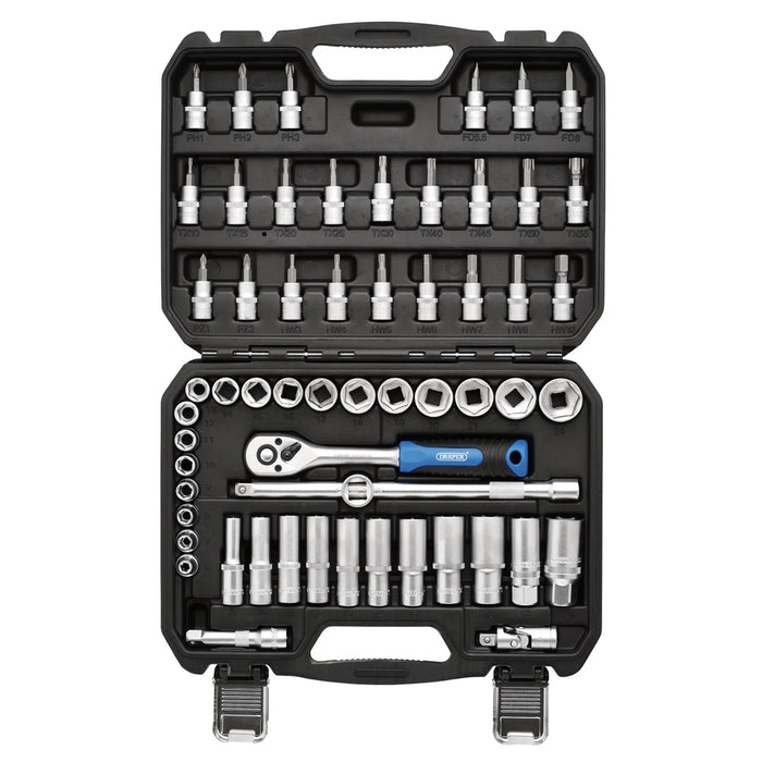 Draper HI-TORQ® Metric Socket and Bit Set, 3/8" Sq. Dr. (58 Piece) - 3/8SS58