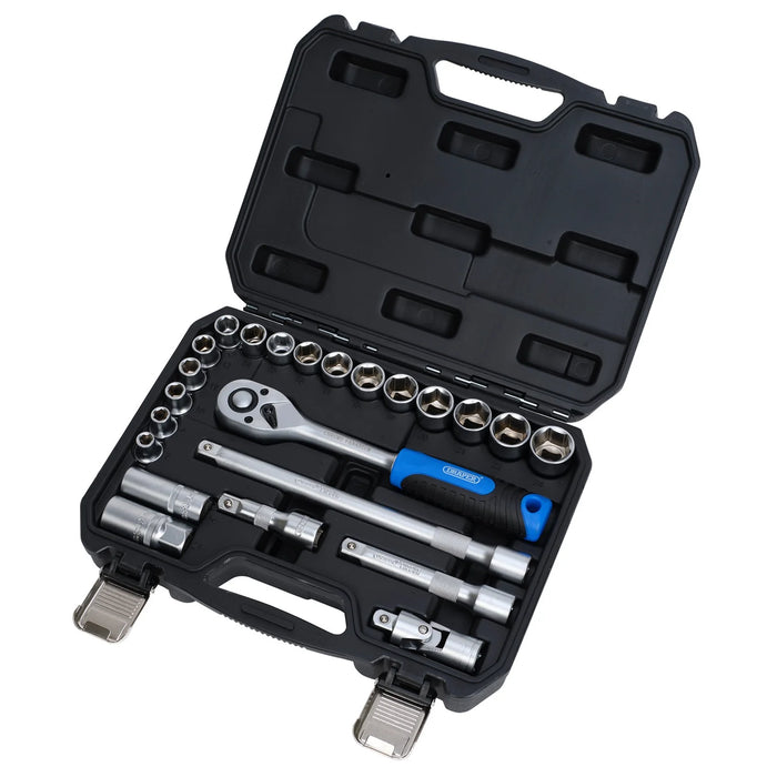 Draper HI-TORQ® Metric Socket Set, 1/2" Sq. Dr. (23 Piece) - 1/2SS23