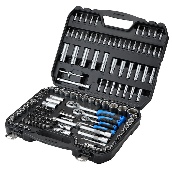 Draper HI-TORQ® Metric Socket and Bit Set, 1/4", 3/8" and 1/2" Sq. Dr. (188