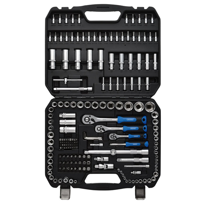 Draper HI-TORQ® Metric Socket and Bit Set, 1/4", 3/8" and 1/2" Sq. Dr. (188
