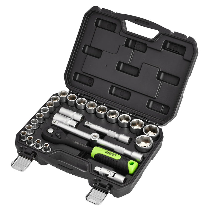 Draper HI-TORQ® Metric Socket Set, 1/2" Sq. Dr. (27 Piece) - 1/2SS27