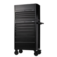 Draper BUNKER 10 Drawer Combined Roller Cabinet and Tool Chest, 26", Black