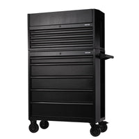 Draper BUNKER 9 Drawer Combined Roller Cabinet and Tool Chest, 36", Black
