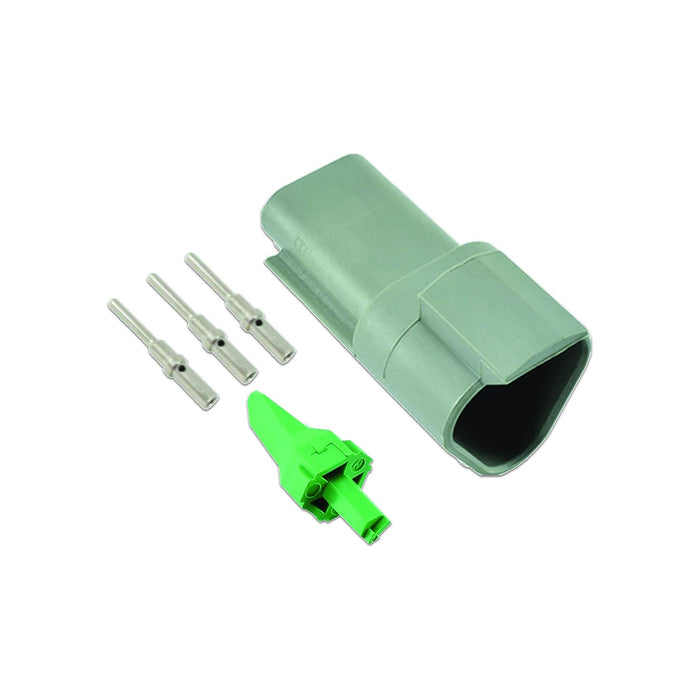 Connect Deutsch 3 Pin Receptacle Connector Kit 5pc 37505 Tool Connection - Town Tools 