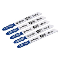 Sealey Jigsaw Blade Metal 75mm 21tpi Pack of 5 SJBT118AF