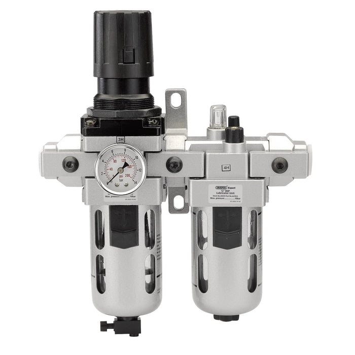 Draper Expert 1/2" BSP Combined Filter/Regulator/Lubricator - ALFRL2