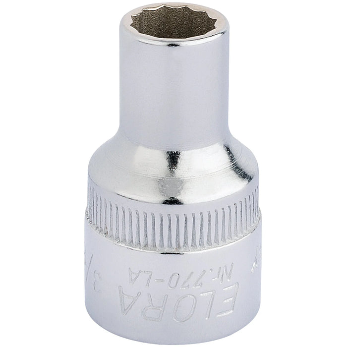 Elora Bi-Hexagon Socket, 1/2" Sq. Dr., 3/8" - 770-LA 3/8
