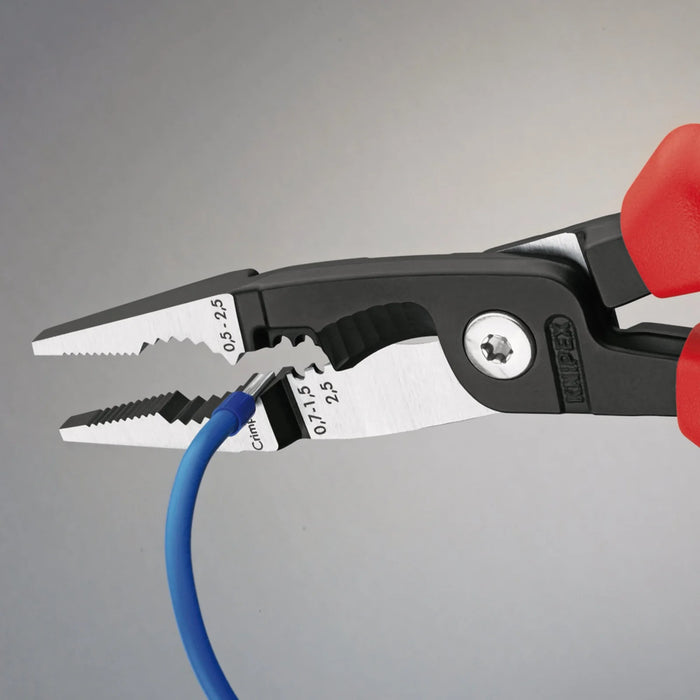 KNIPEX 13 92 200 Pliers for Electrical Installation with multi-component grips