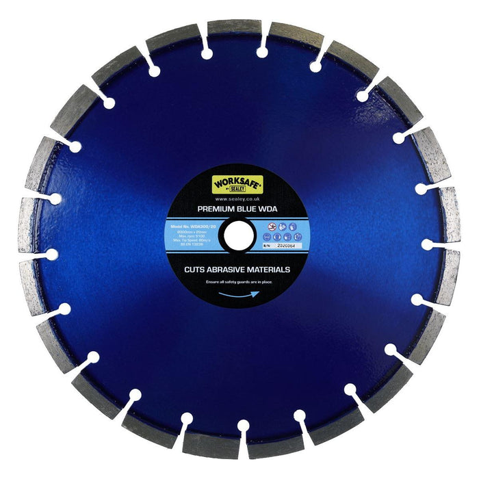 Sealey Premium Blue WDA Diamond Blade300 x 20mm WDA300/20