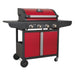 Sealey Gas BBQ 4 Burner BBQ10 Sealey - Town Tools 