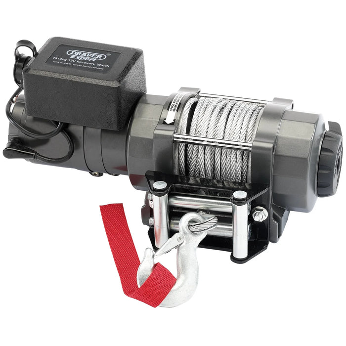 Draper Expert 12V Recovery Winch, 1814kg - RW/12V-1814KGS