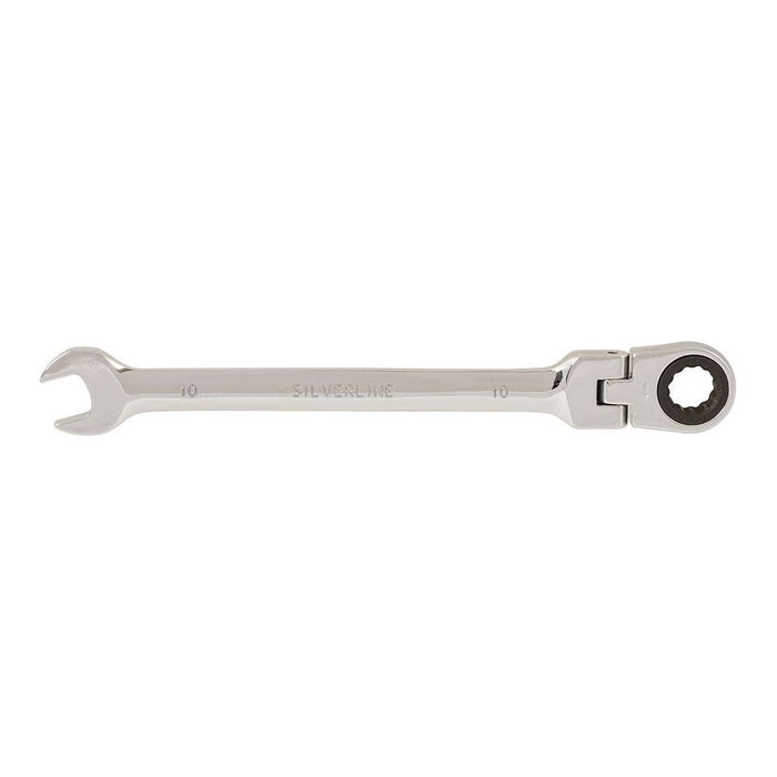 Silverline Flexible Head Ratchet Spanner 10mm Silverline - Town Tools 