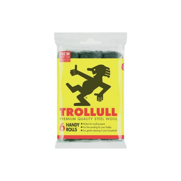 Trollull Handy Rolls Fine Steel Wool (Pack 6) Trollull - Town Tools