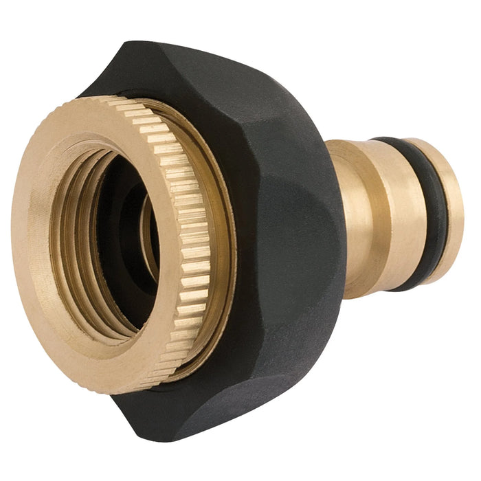 Draper Brass and Rubber Tap Connector, 1/2 - 3/4" - GWBR-TC