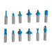 Silverline 12mm TCT Router Bit Set 12pce 12mm Silverline - Town Tools 