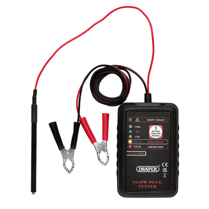 Draper 12V Glow Plug Tester - ETGT