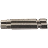 Draper Hexagonal Insert Bit, 5mm, 1/4" Hex, 50mm Long (Pack of 2) 64255