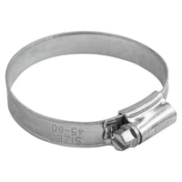 Faithfull 2X Stainless Steel Hose Clip 45 - 60mm