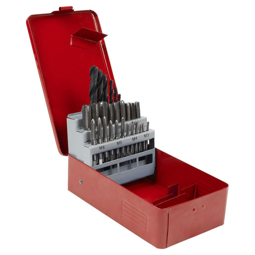 Sealey Metric Tap & Drill Bit Set 28pc AK3023 Sealey - Town Tools 