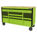 Superline PRO Black Edition Mobile Trolley with Wooden Worktop 15 Drawer 1549mm Superline Pro - Town Tools 