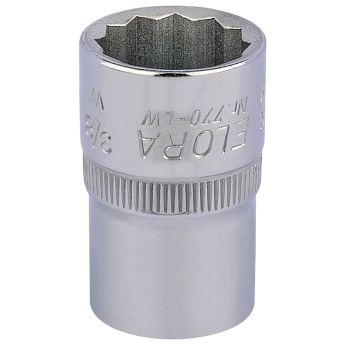 Elora Whitworth Bi-Hexagon Socket, 1/2" Sq. Dr., 3/8" - 770-LW 3/8