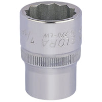 Elora Whitworth Bi-Hexagon Socket, 1/2" Sq. Dr., 7/16" - 770-LW 7/16