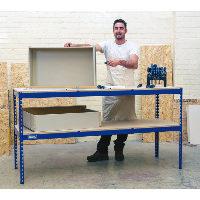 Draper Steel Workbench, 1800 x 600 x 900mm - WB1800