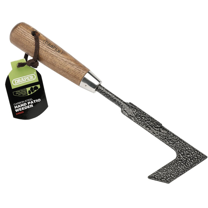 Draper Carbon Steel Heavy Duty Hand Patio Weeder with Ash Handle - A3098/I