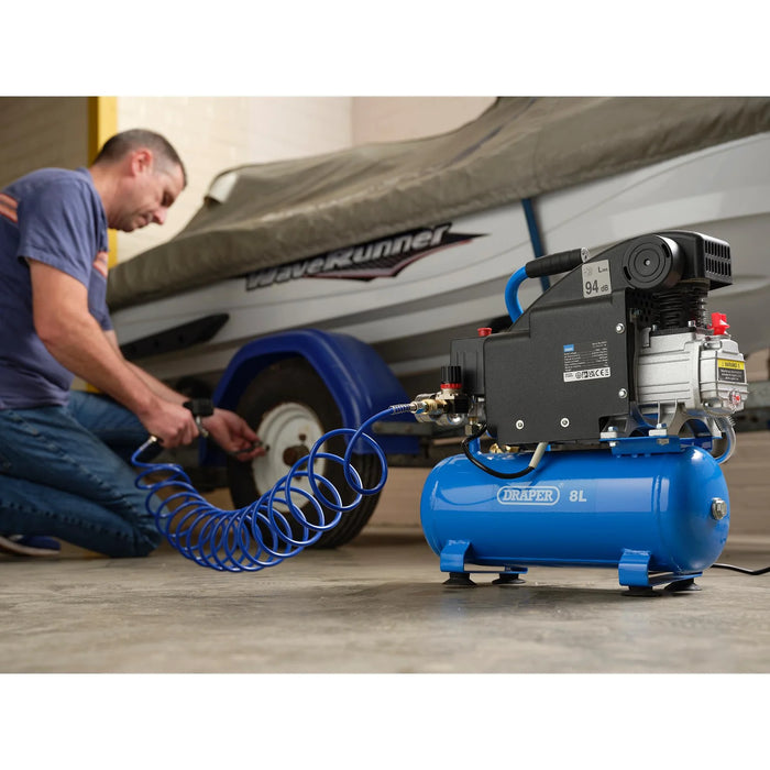 Draper 8L Direct Drive Air Compressor, 0.75kW/1.1hp - DA8/118