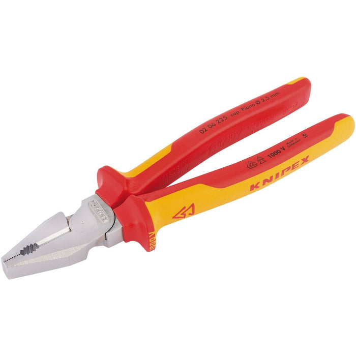 Draper Knipex 02 06 225 Fully Insulated High Leverage Combination Pliers, 225mm Draper - Town Tools 