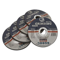 Sealey Grinding Disc115 x 6mm22mm Bore Pack of 5 PTC/115G5