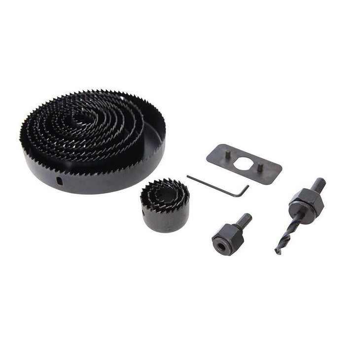 Silverline Holesaw Kit 16pce 19 - 127mm Dia Silverline - Town Tools 