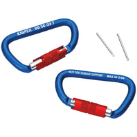 KNIPEX 00 50 03 T BK Carabiner 2 Pieces, 82mm - 00 50 03 T BK