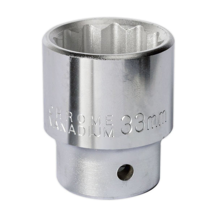 Sealey WallDrive Socket 33mm 3/4"Sq Drive S34/33 Sealey - Town Tools 