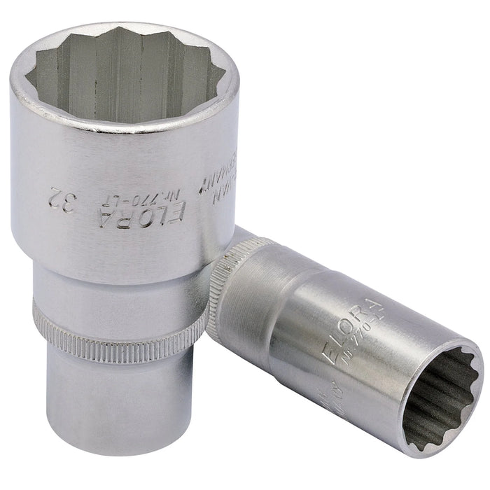Elora Deep Bi-Hexagon Socket, . dr. 10-32mm
