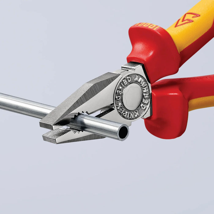KNIPEX 03 06 180 T BK Combination Pliers, 180mm - 03 06 180 T BK