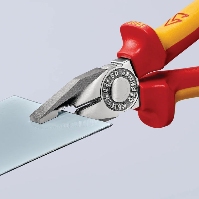 KNIPEX 03 06 180 T BK Combination Pliers, 180mm - 03 06 180 T BK