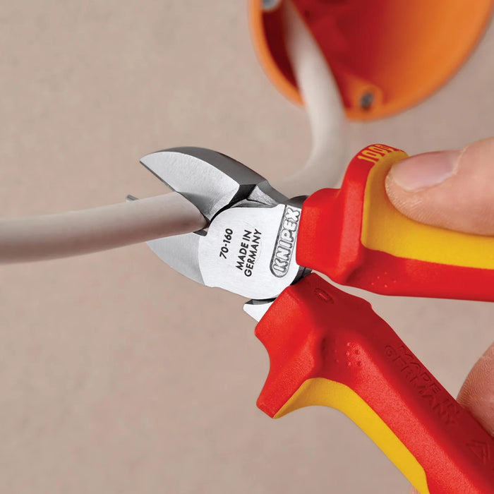 KNIPEX 70 06 160 T VDE Diagonal Cutter, 160mm - 70 06 160 T BK