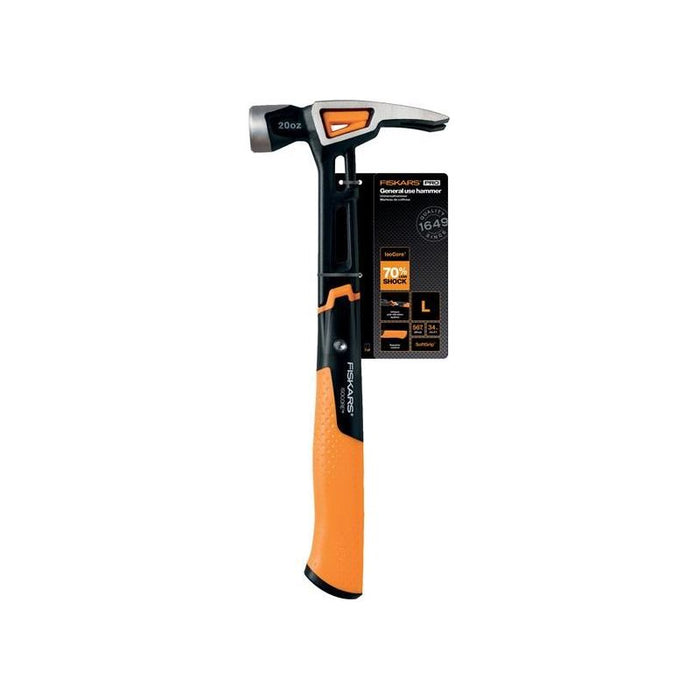 Fiskars IsoCore General Use Hammer 570g (20oz) Fiskars - Town Tools