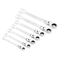 Draper HI-TORQ® Metric Flexible Head Ratcheting Combination Spanner Set (7