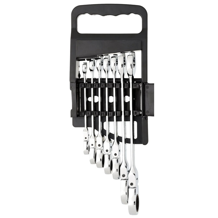 Draper HI-TORQ® Metric Flexible Head Ratcheting Combination Spanner Set (7