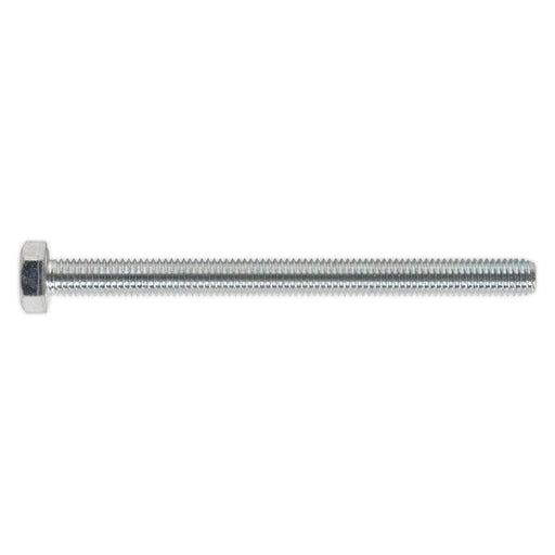 Sealey HT Setscrew M8 x 100mm 8.8 Zinc Pack of 25 SS8100 Sealey - Town Tools 