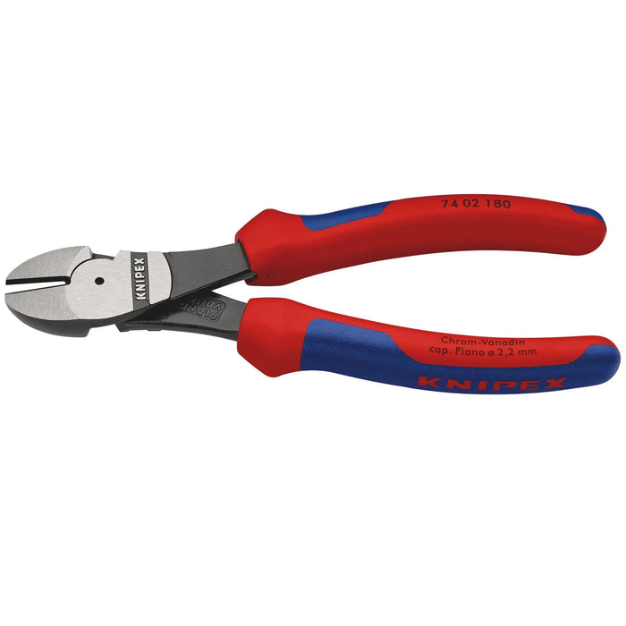 KNIPEX 74 02 180 SB High Leverage Diagonal Cutter, 180mm - 74 02 180 SB