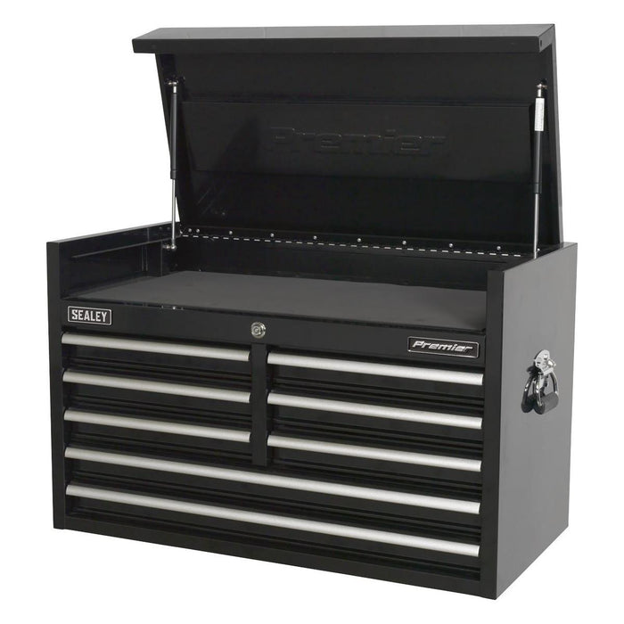 Sealey Topchest 8 Drawer 915mm Heavy-Duty Black PTB91508 Sealey - Town Tools 