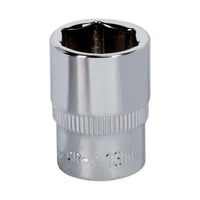 Sealey WallDrive Socket 13mm 1/4"Sq Drive Fully Polished SP1413