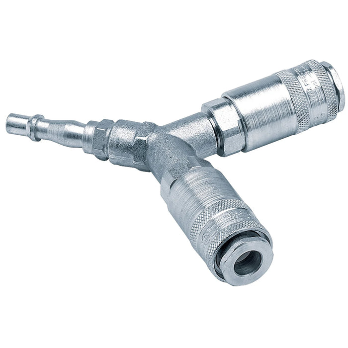 Draper PCL Twin Standard Coupling, 2 x Male Couplings, 1 x Tailpiece (Sold