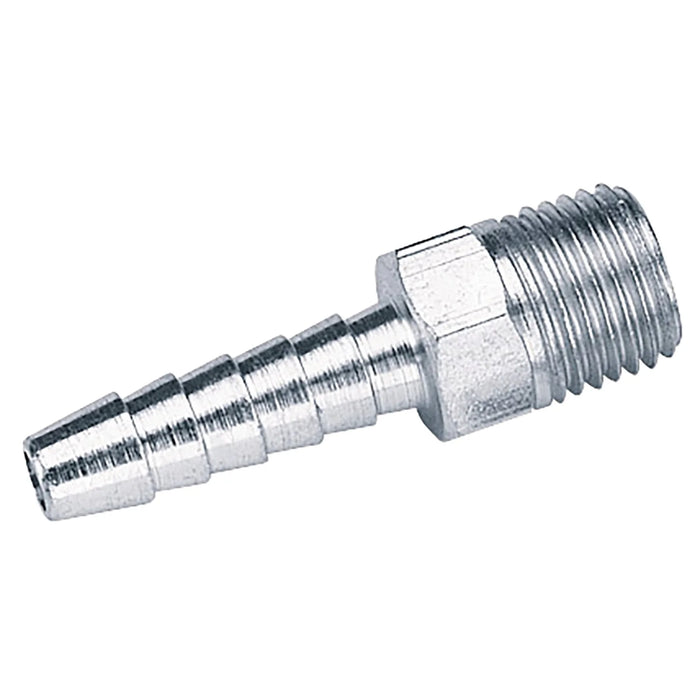 Draper 1/4" BSP Taper 1/4" Bore PCL Male Screw Tailpieces (5 Piece)