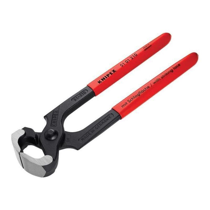 Knipex Hammerhead Style Carpenter's Pincers PVC Grip 210mm (8.1/4in) Knipex - Town Tools